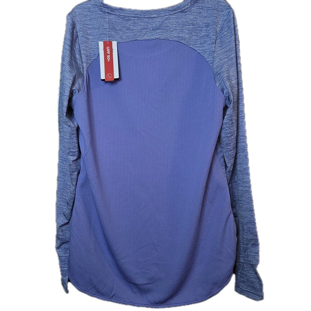 Baleaf Purple Small LS Workout Top Running Athletic Shirts Quick Dry UPF 50 - Picture 3 of 9